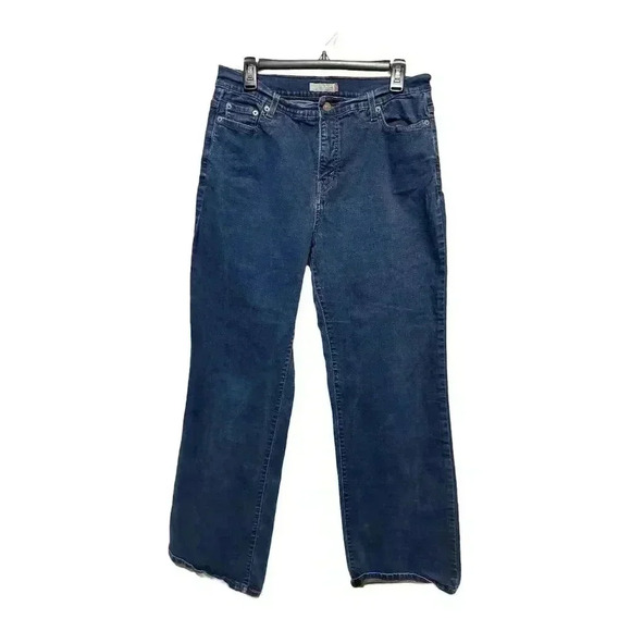 Levi's Perfectly Slimming Bootcut 512 16 M Dark Wash Relaxed Fit Denim Jeans - Picture 1 of 6